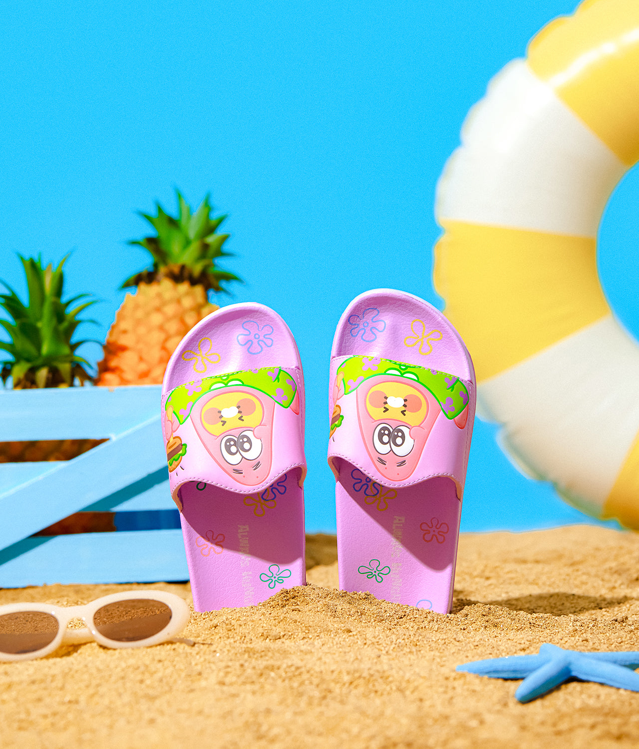 SpongeBobXFriends Baby Patrick Women Desk Slippers Baby Chunsik - Korean kawaii Kakao Friends | Koolseoul