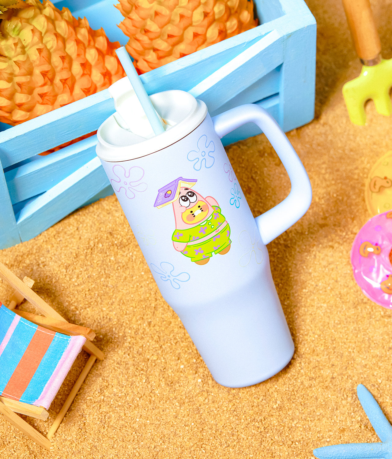 SpongeBobXFriends Tumbler Little Apeach&Baby Chunsik - Official Kakao Friends merchandise | Koolseoul