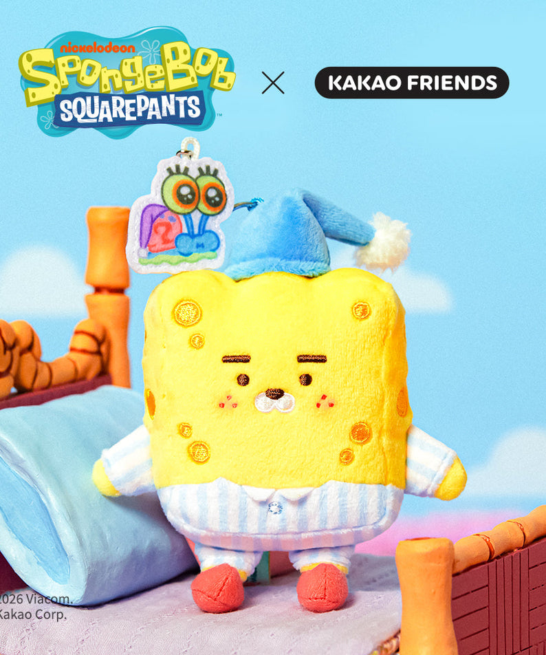 [Complete Set] SpongeBobXFriends Baby Keychain Plush 6 - Korean kawaii Kakao Friends | Koolseoul
