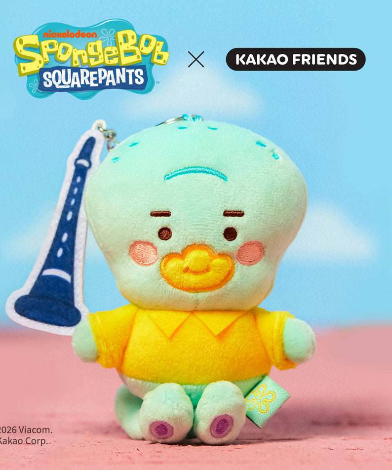 [Complete Set] SpongeBobXFriends Baby Keychain Plush 6 - Korean kawaii Kakao Friends | Koolseoul