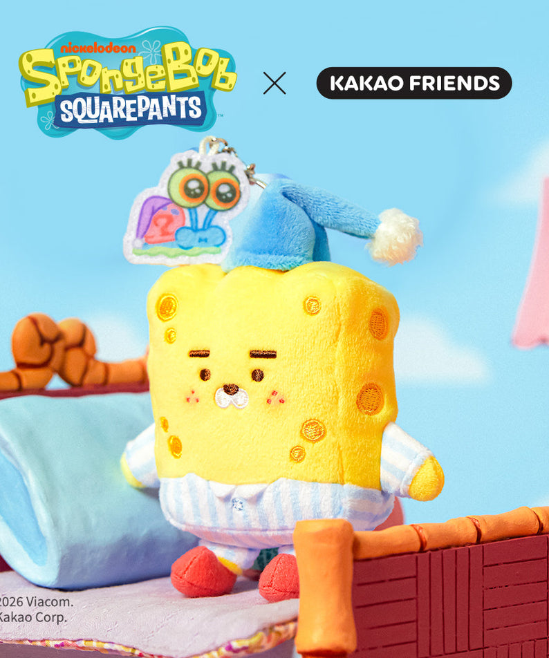 SpongeBobXFriends Baby SpongeBob Keychain Plush Little Ryan - Korean kawaii Kakao Friends | Koolseoul