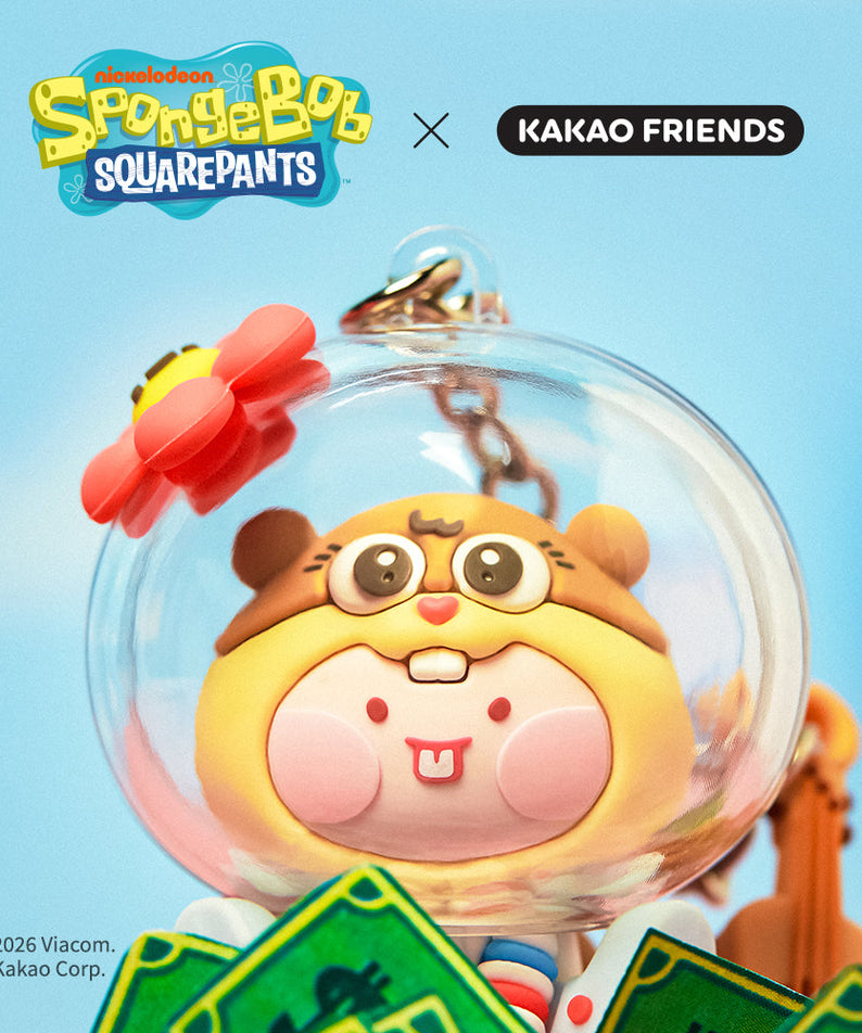 SpongeBobXFriends Baby Sandy Figurine Keychain Little Apeach - Official Kakao Friends merchandise | Koolseoul