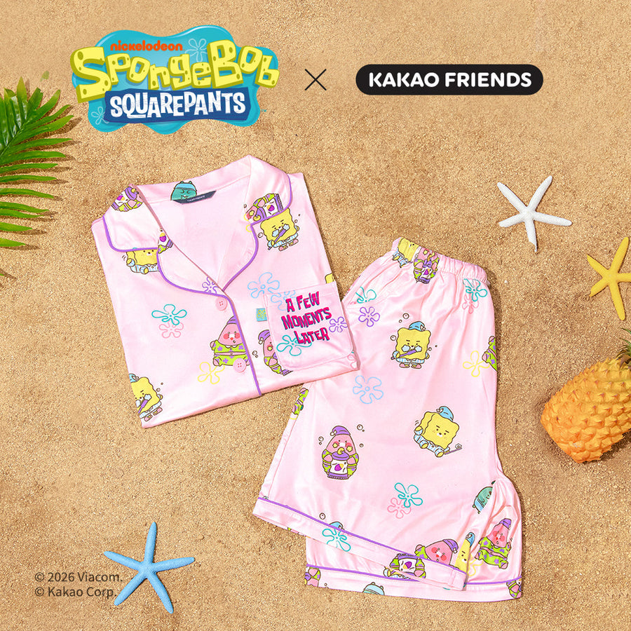 Kakao Friends - Spongebobxfriends Women Pajamas Friends