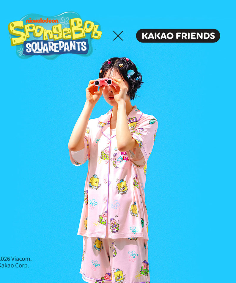 SpongeBobXFriends Women Pajamas Friends - Authentic Kakao Friends from Korea | Koolseoul