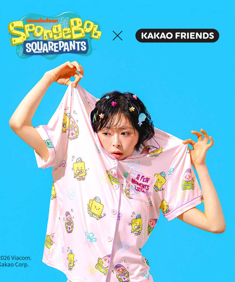 SpongeBobXFriends Women Pajamas Friends - Authentic Kakao Friends from Korea | Koolseoul