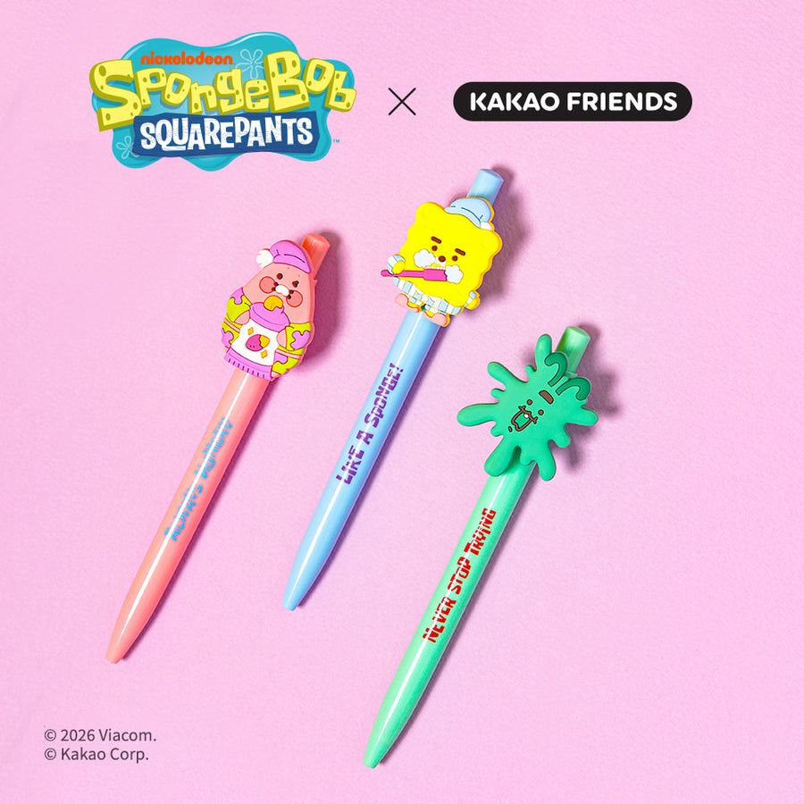 Kakao Friends - Spongebobxfriends 3p Set Friends Pen