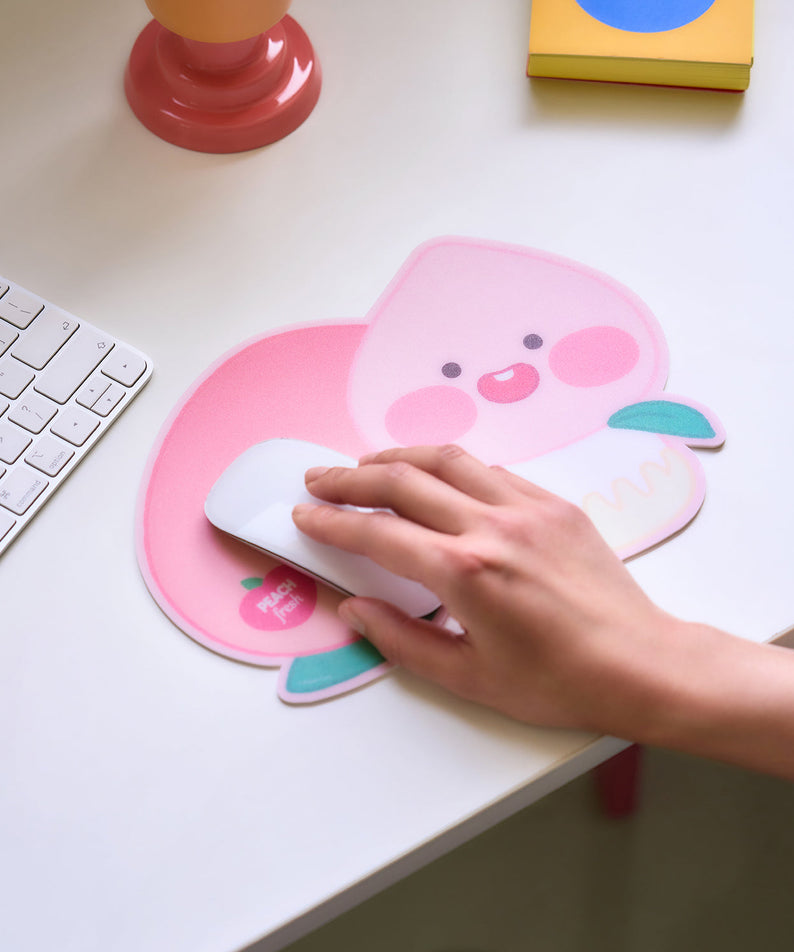 Peach Peach Mouse Pad Little Apeach - Korean kawaii Kakao Friends | Koolseoul