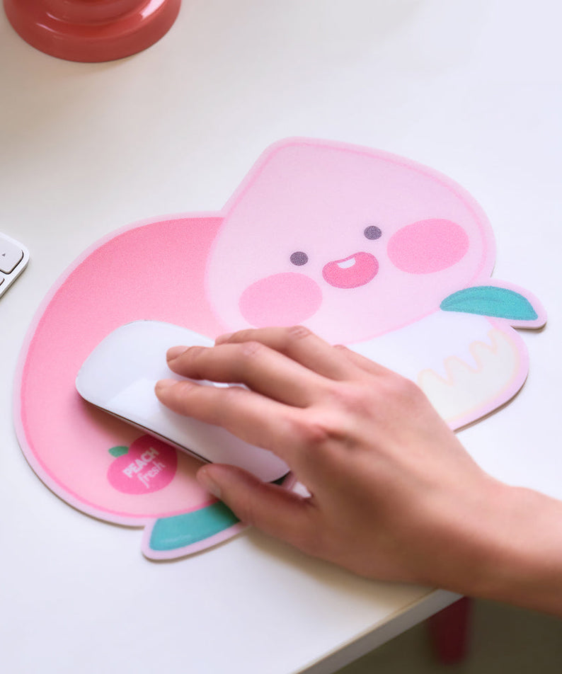 Peach Peach Mouse Pad Little Apeach - Official Kakao Friends merchandise | Koolseoul