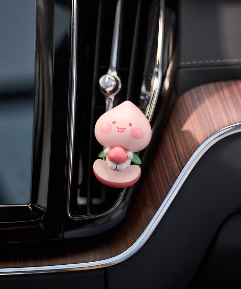 Peach Peach Car Air Freshener Little Apeach - Authentic Kakao Friends from Korea | Koolseoul