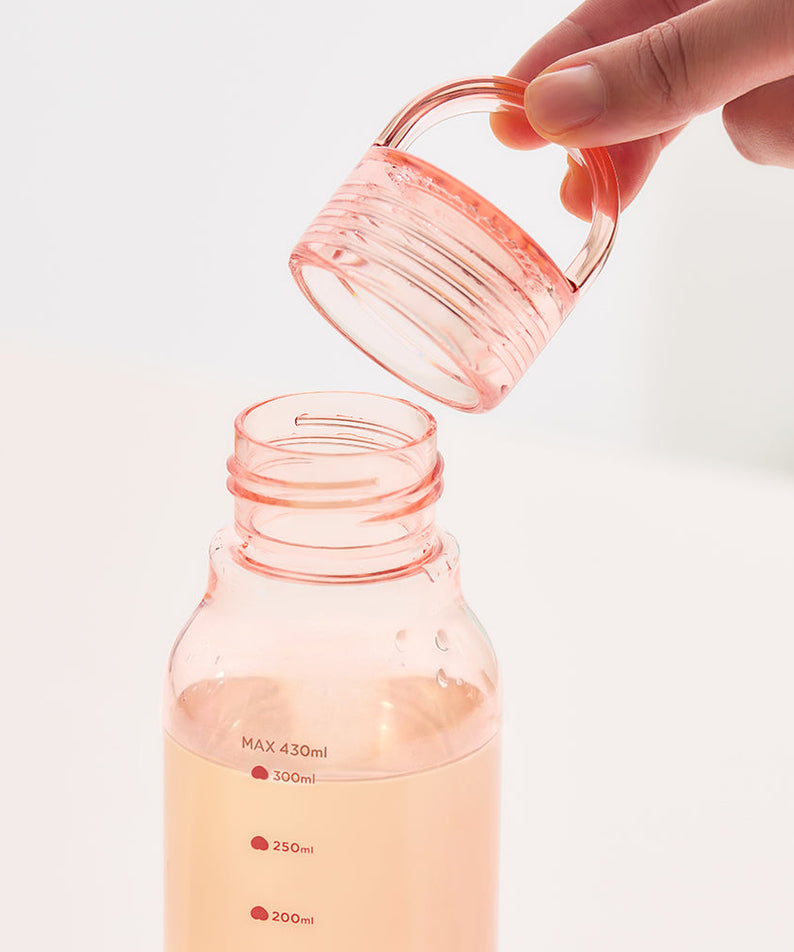 Peach Peach Clear Bottle Little Apeach - Authentic Kakao Friends from Korea | Koolseoul