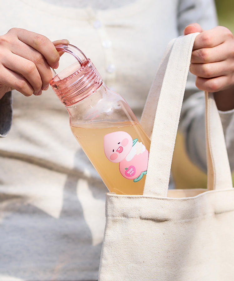 Peach Peach Clear Bottle Little Apeach - Official Kakao Friends merchandise | Koolseoul