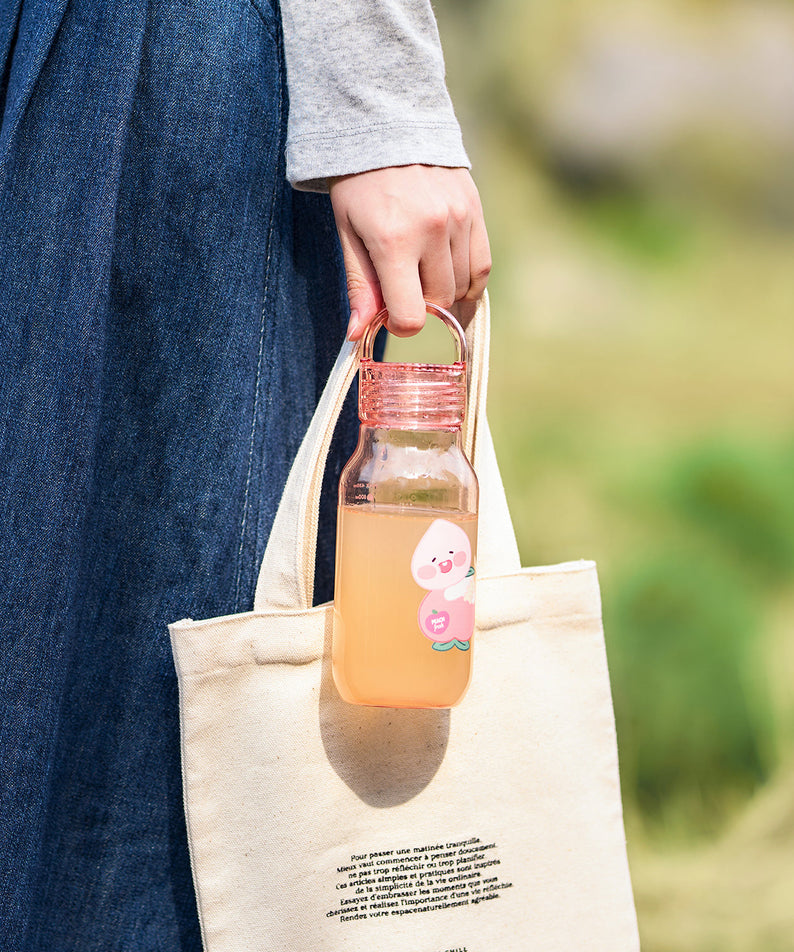 Peach Peach Clear Bottle Little Apeach - Official Kakao Friends merchandise | Koolseoul