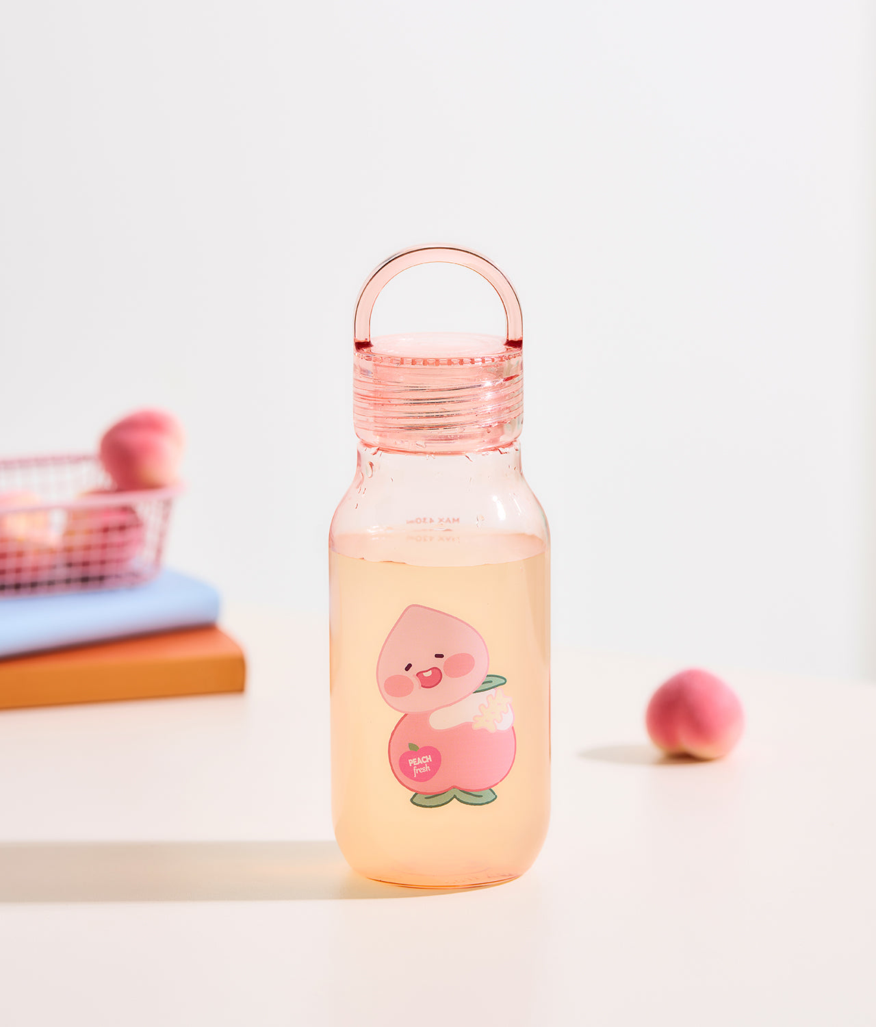 Peach Peach Clear Bottle Little Apeach - Korean kawaii Kakao Friends | Koolseoul