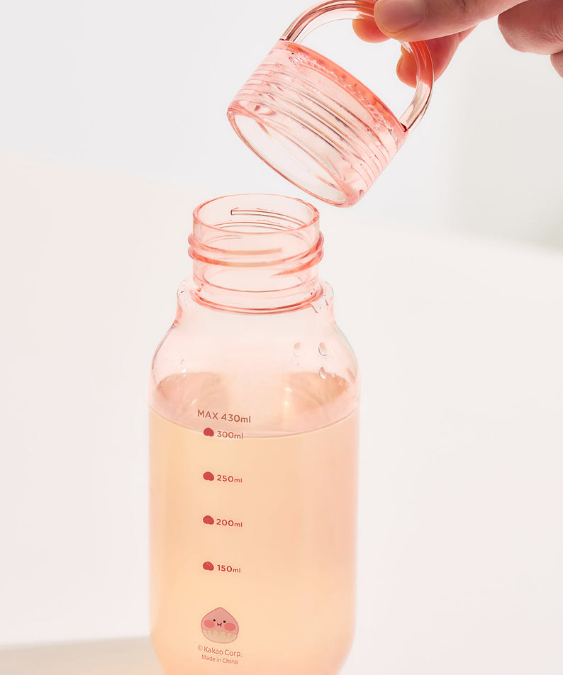 Peach Peach Clear Bottle Little Apeach - Korean kawaii Kakao Friends | Koolseoul