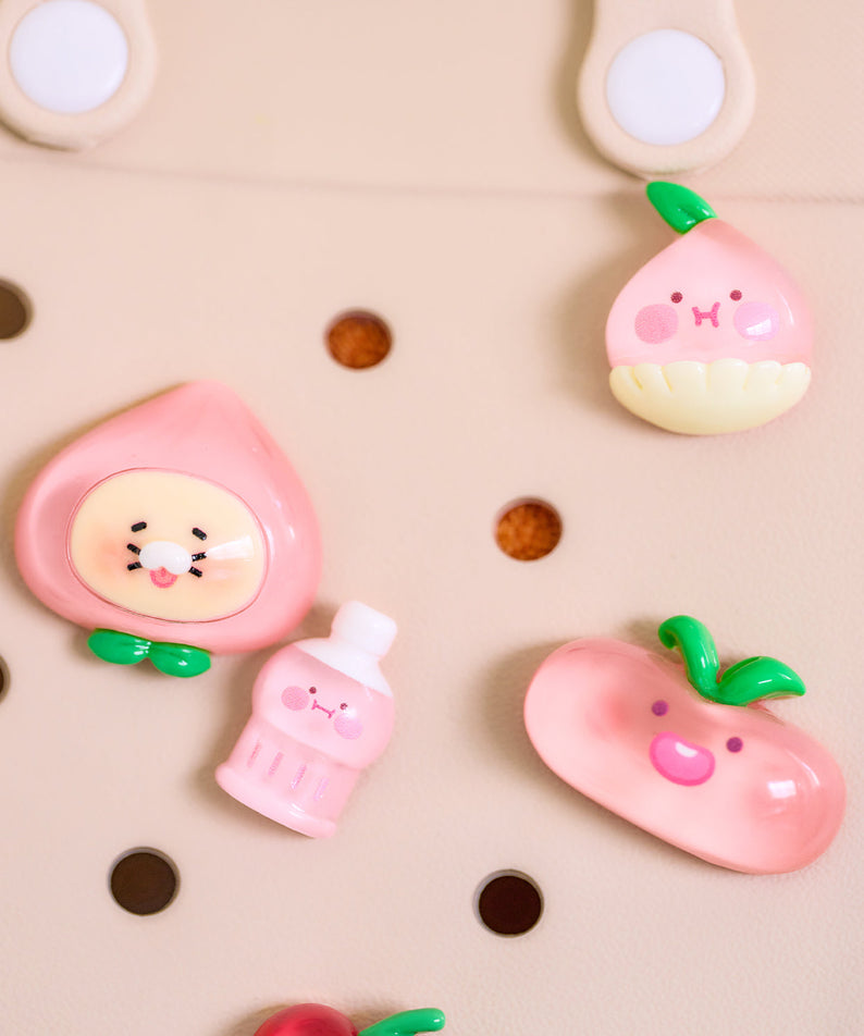 Peach Peach Accessoire Charm Set Friends - Authentic Kakao Friends from Korea | Koolseoul