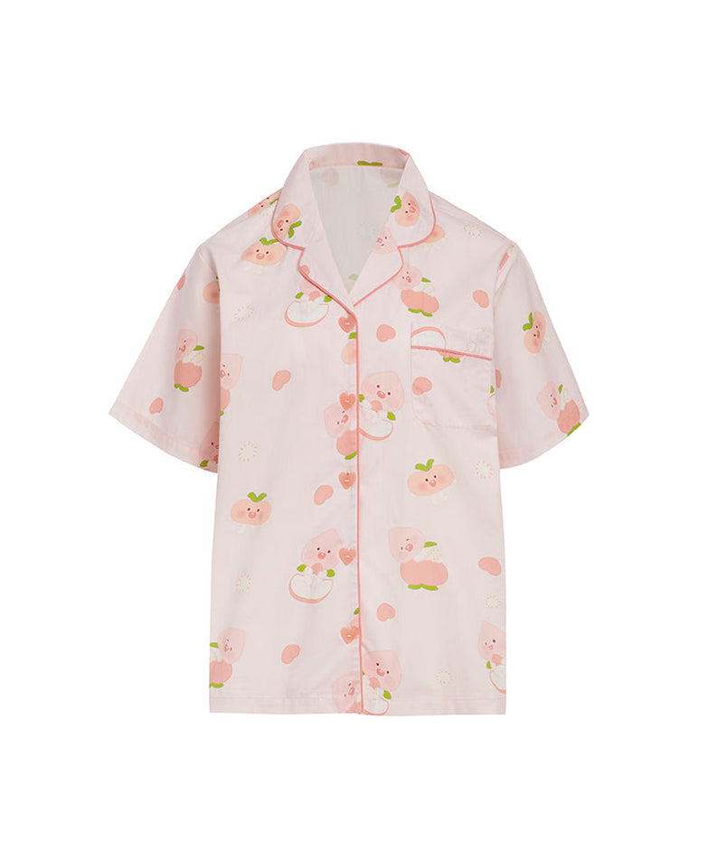 Peach Peach Lovely Women Pajamas Little Apeach - Authentic Kakao Friends from Korea | Koolseoul