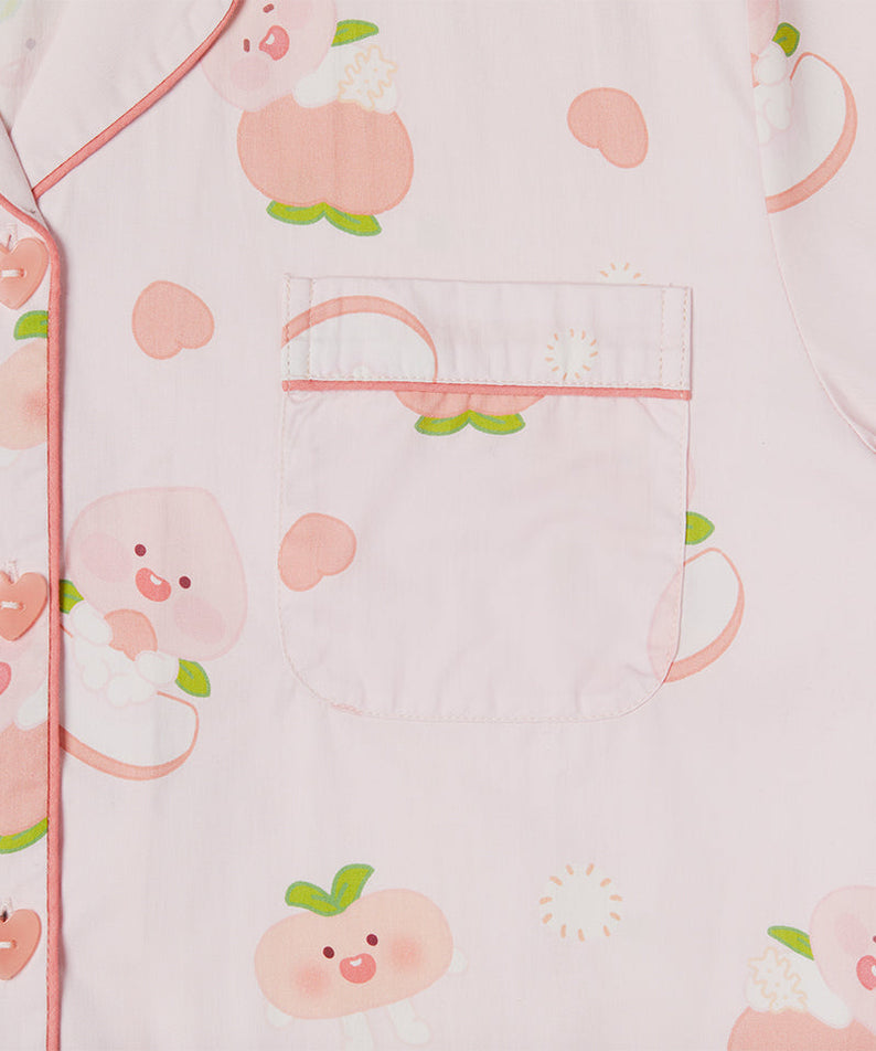 Peach Peach Lovely Women Pajamas Little Apeach - Authentic Kakao Friends from Korea | Koolseoul
