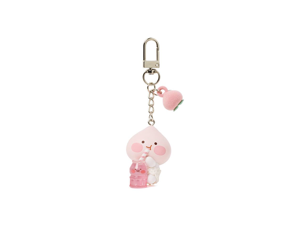 Peach Peach Figurine Keychain Little Apeach - Authentic Kakao Friends from Korea | Koolseoul