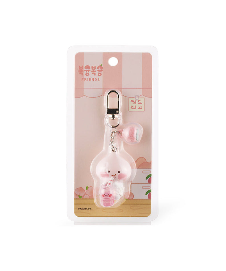 Peach Peach Figurine Keychain Little Apeach - Official Kakao Friends merchandise | Koolseoul