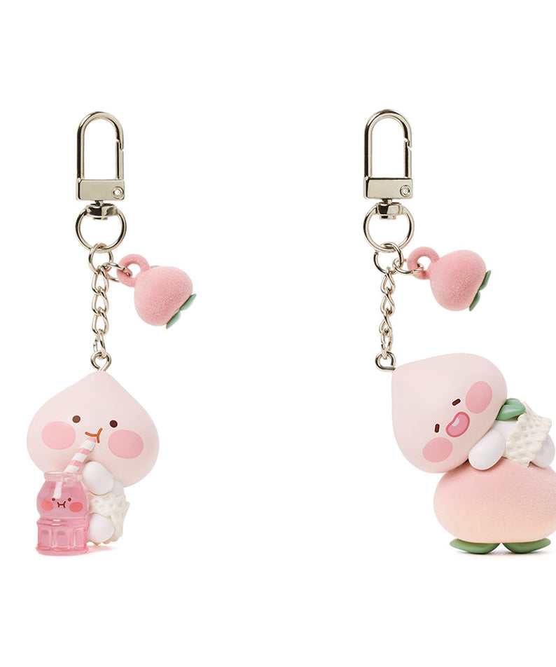 Peach Peach Figurine Keychain Little Apeach - Official Kakao Friends merchandise | Koolseoul