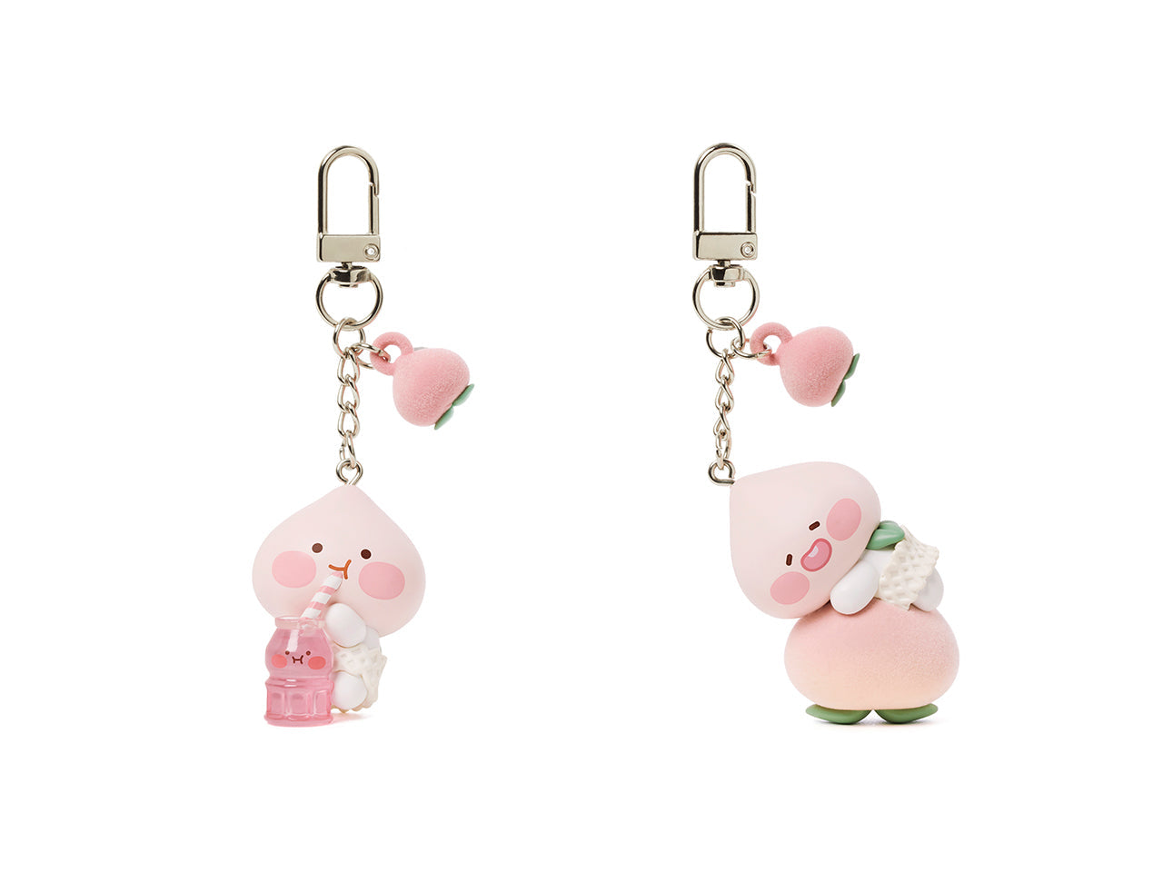 Peach Peach Figurine Keychain Little Apeach - Official Kakao Friends merchandise | Koolseoul