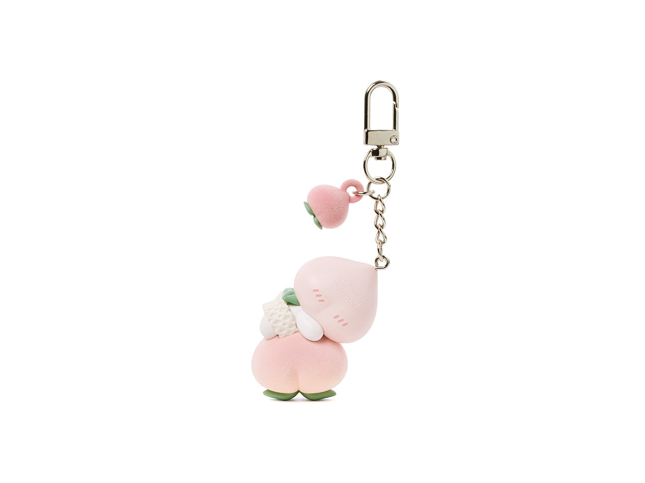 Peach Peach Figurine Keychain Little Apeach - Authentic Kakao Friends from Korea | Koolseoul