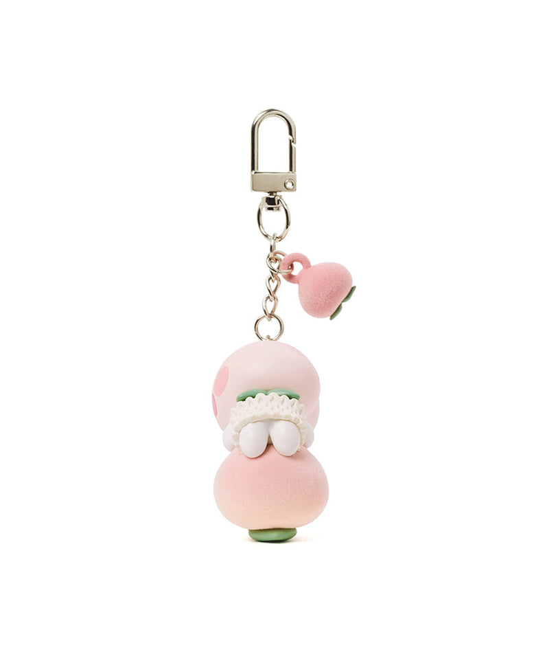 Peach Peach Figurine Keychain Little Apeach - Authentic Kakao Friends from Korea | Koolseoul