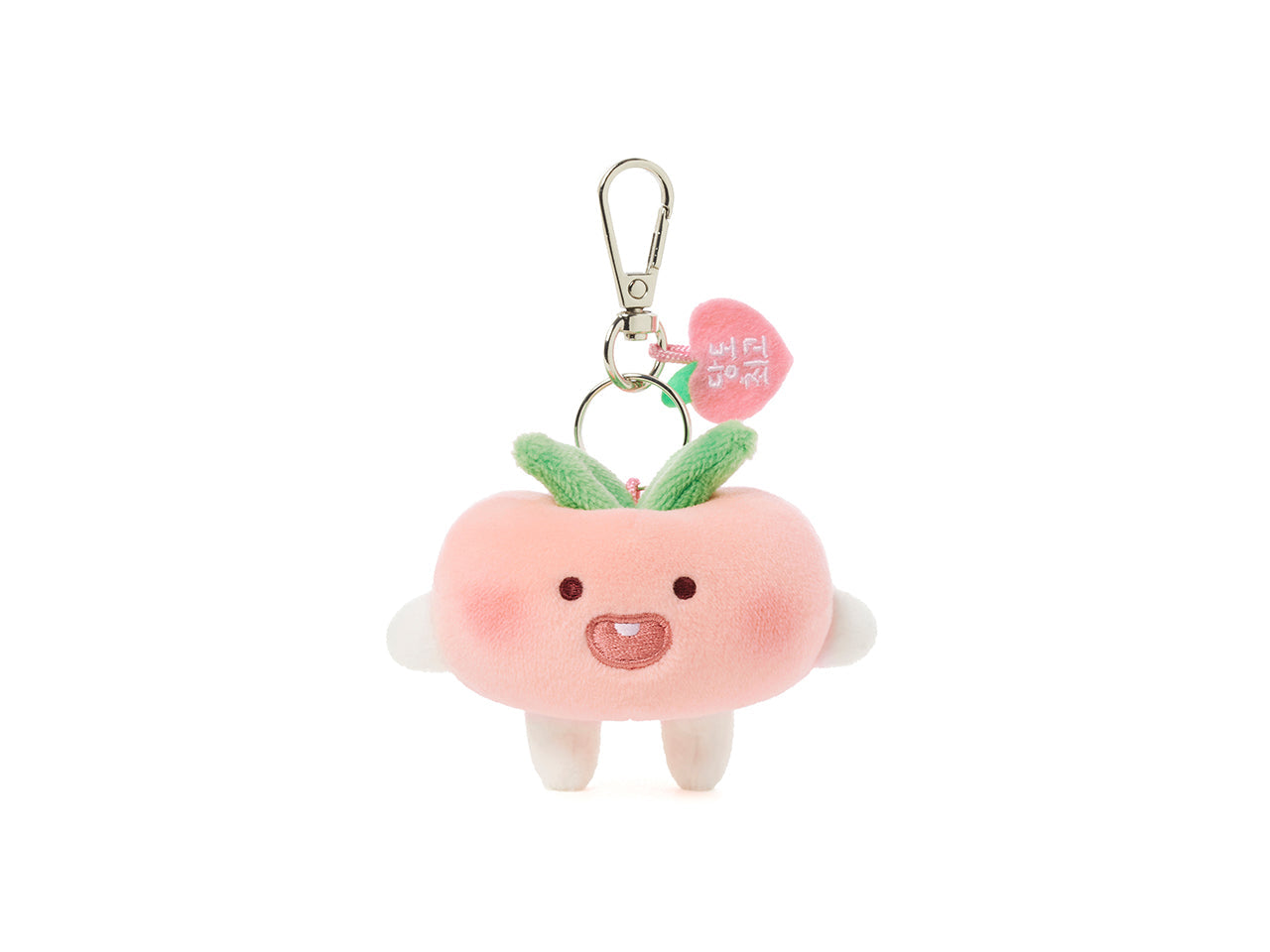 Peach Peach Keychain Plush Flat Little Apeach - Authentic Kakao Friends from Korea | Koolseoul