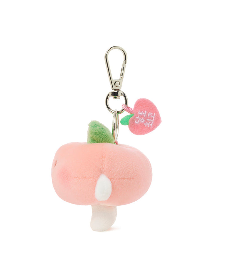 Peach Peach Keychain Plush Flat Little Apeach - Official Kakao Friends merchandise | Koolseoul