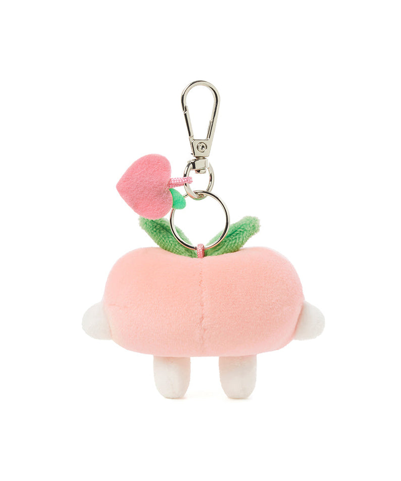 Peach Peach Keychain Plush Flat Little Apeach - Korean kawaii Kakao Friends | Koolseoul