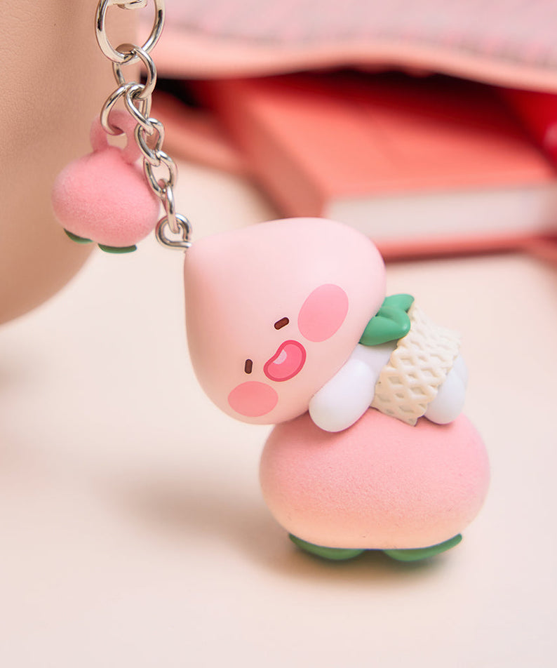 Peach Peach Figurine Keychain Little Apeach - Official Kakao Friends merchandise | Koolseoul