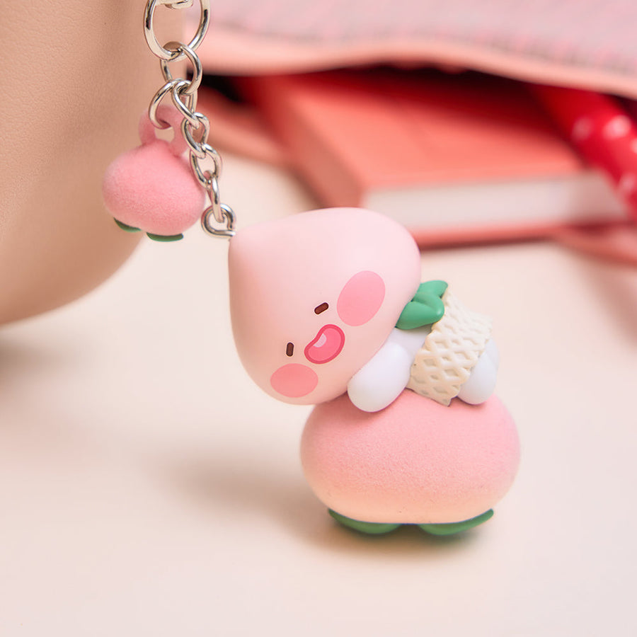 Kakao Friends - Peach Peach Figurine Keychain Little Apeach