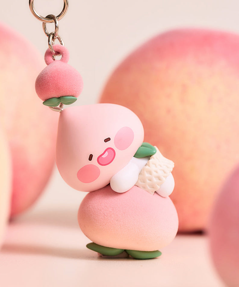 Peach Peach Figurine Keychain Little Apeach - Official Kakao Friends merchandise | Koolseoul
