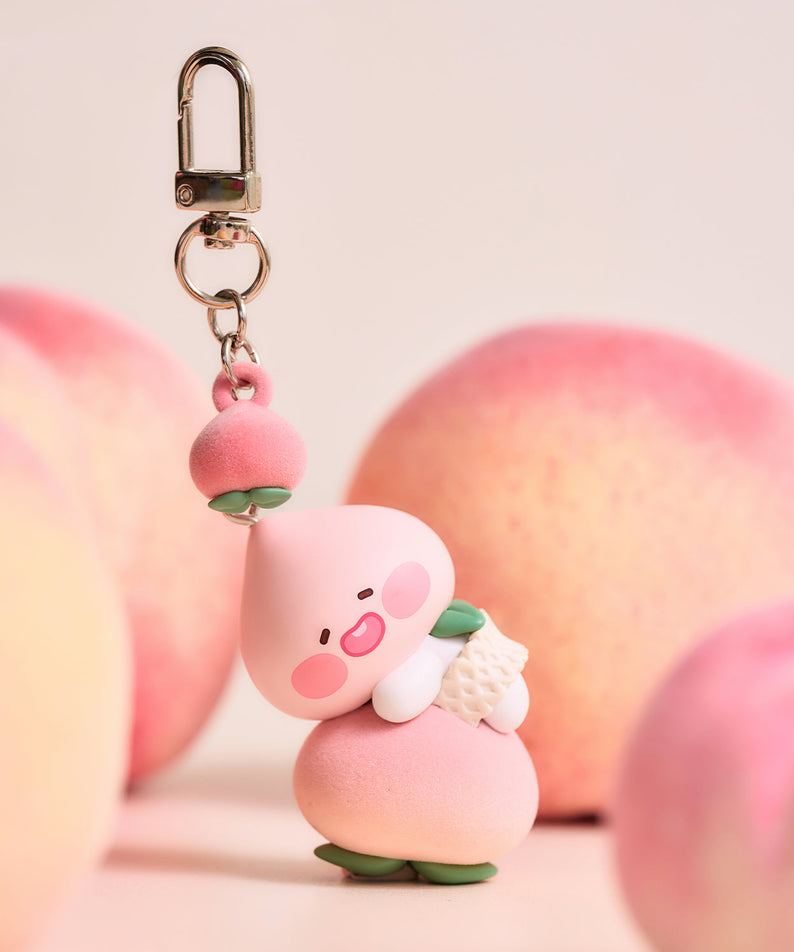 Peach Peach Figurine Keychain Little Apeach - Official Kakao Friends merchandise | Koolseoul