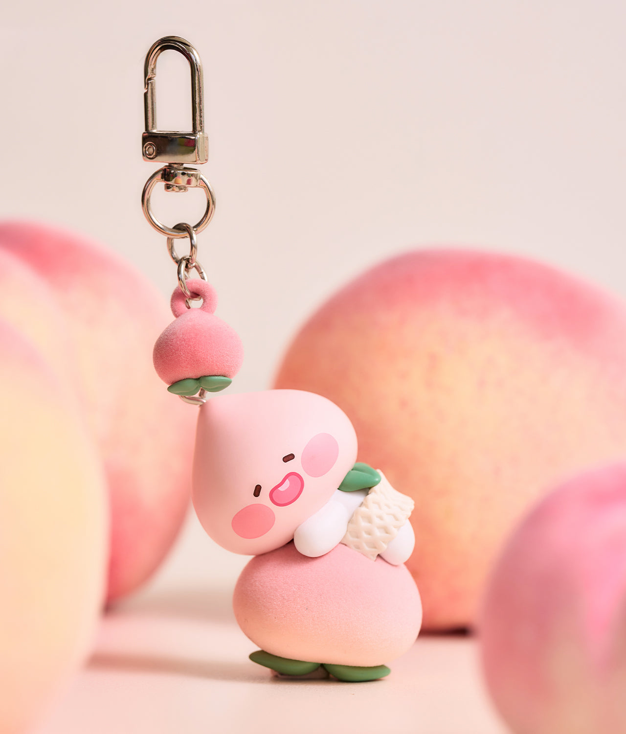 Peach Peach Figurine Keychain Little Apeach - Official Kakao Friends merchandise | Koolseoul