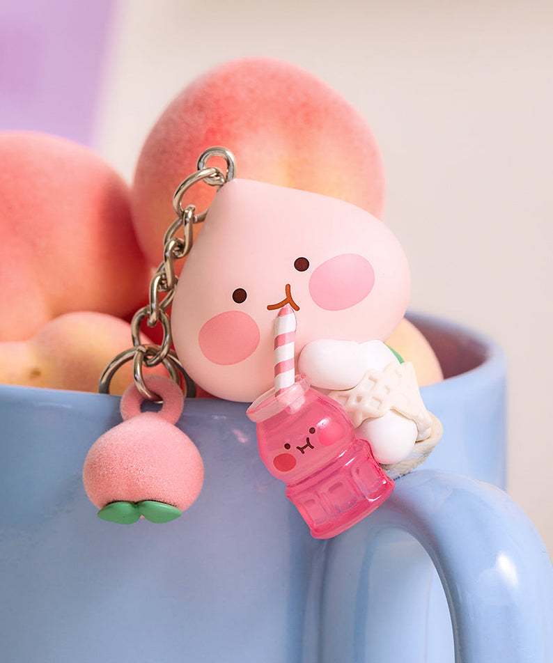 Peach Peach Figurine Keychain Little Apeach - Korean kawaii Kakao Friends | Koolseoul