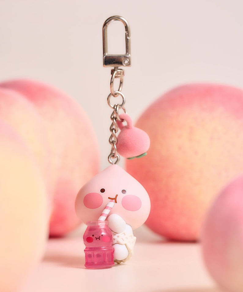 Peach Peach Figurine Keychain Little Apeach - Official Kakao Friends merchandise | Koolseoul