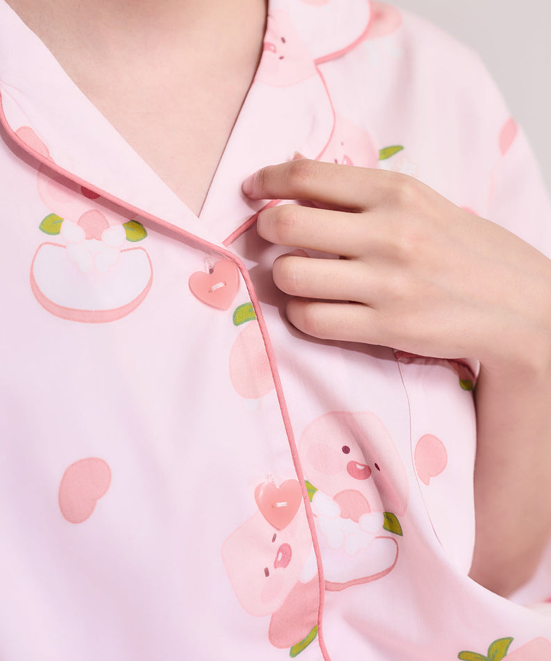 Peach Peach Lovely Women Pajamas Little Apeach - Authentic Kakao Friends from Korea | Koolseoul