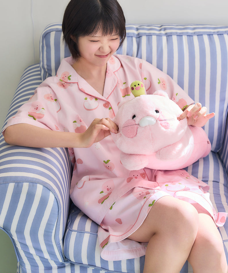 Peach Peach Lovely Women Pajamas Little Apeach - Korean kawaii Kakao Friends | Koolseoul
