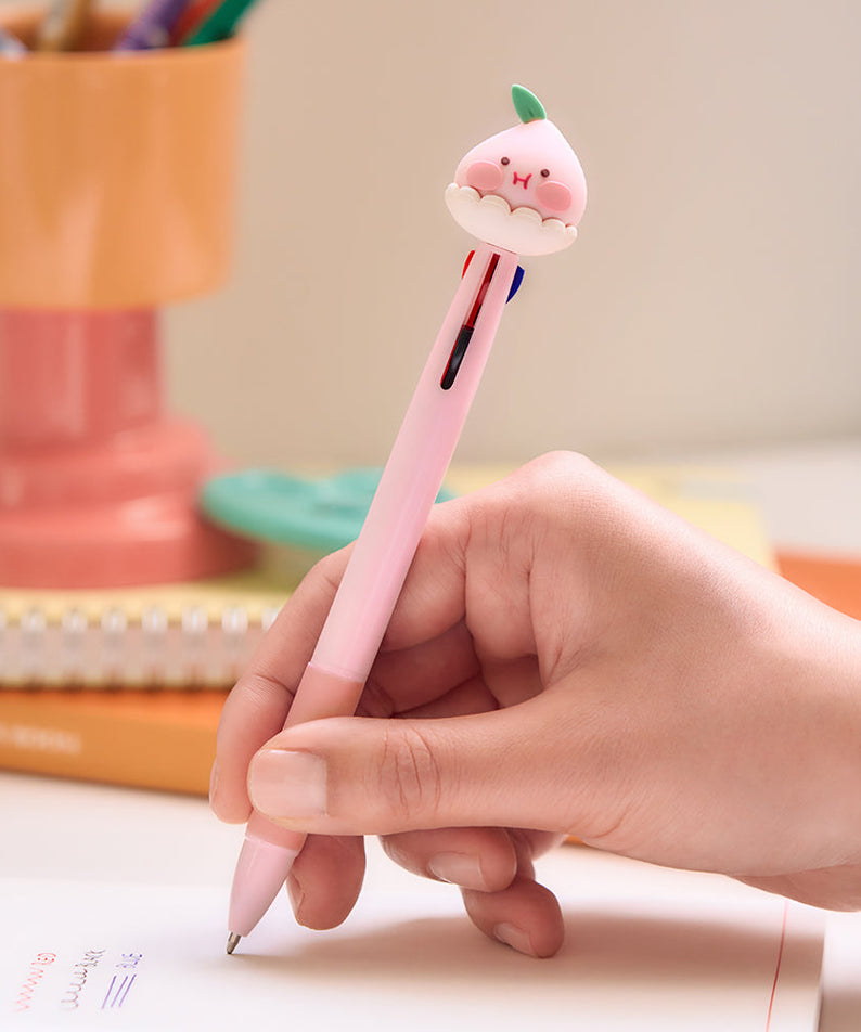 Peach Peach Figurine 3Stylo Little Apeach Pen - Authentic Kakao Friends from Korea | Koolseoul