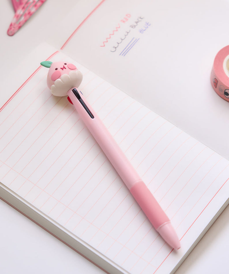 Peach Peach Figurine 3Stylo Little Apeach Pen - Korean kawaii Kakao Friends | Koolseoul