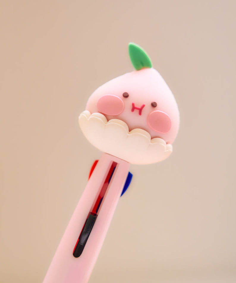 Peach Peach Figurine 3Stylo Little Apeach Pen - Official Kakao Friends merchandise | Koolseoul