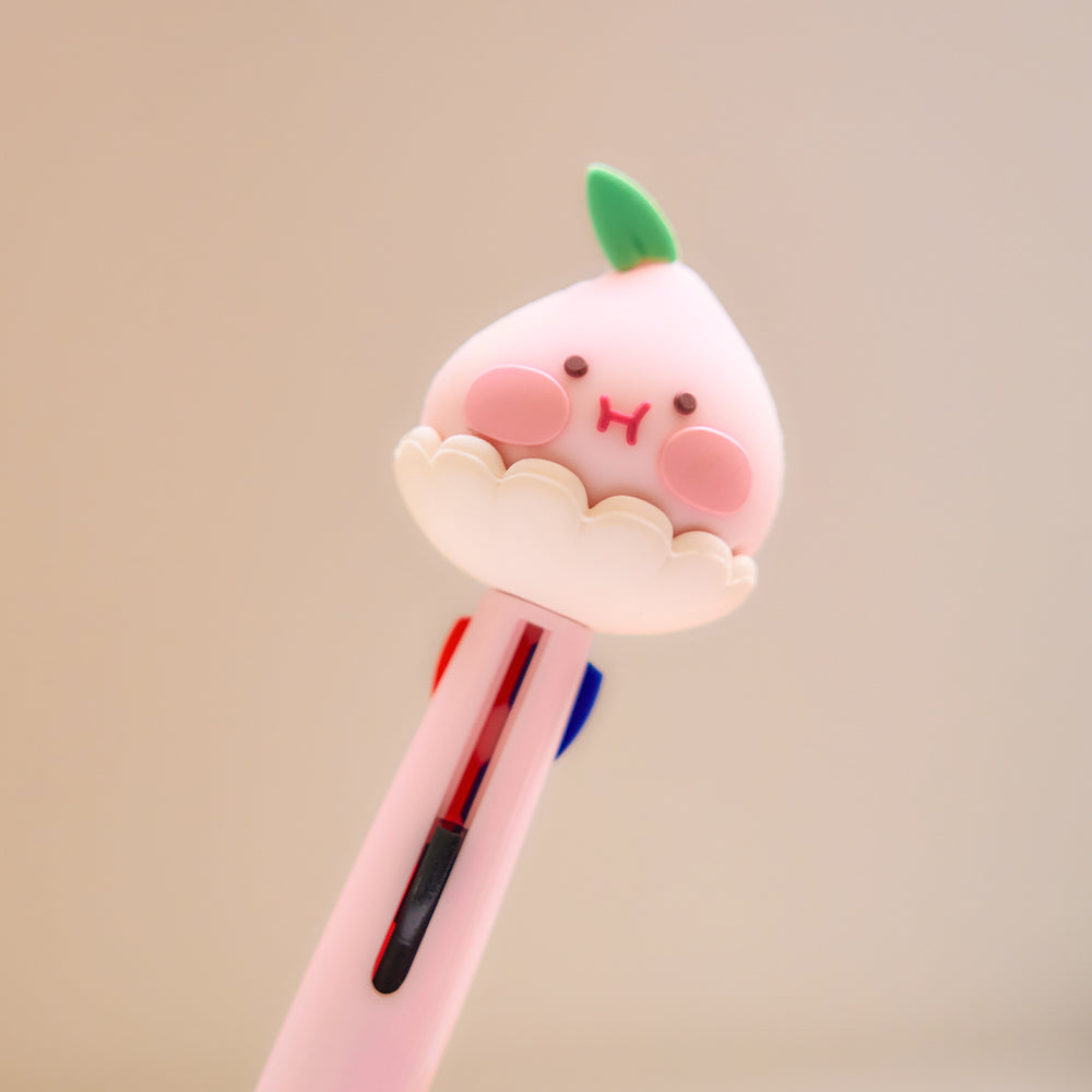 Peach Peach Figurine 3Stylo Little Apeach Pen - Official Kakao Friends merchandise | Koolseoul