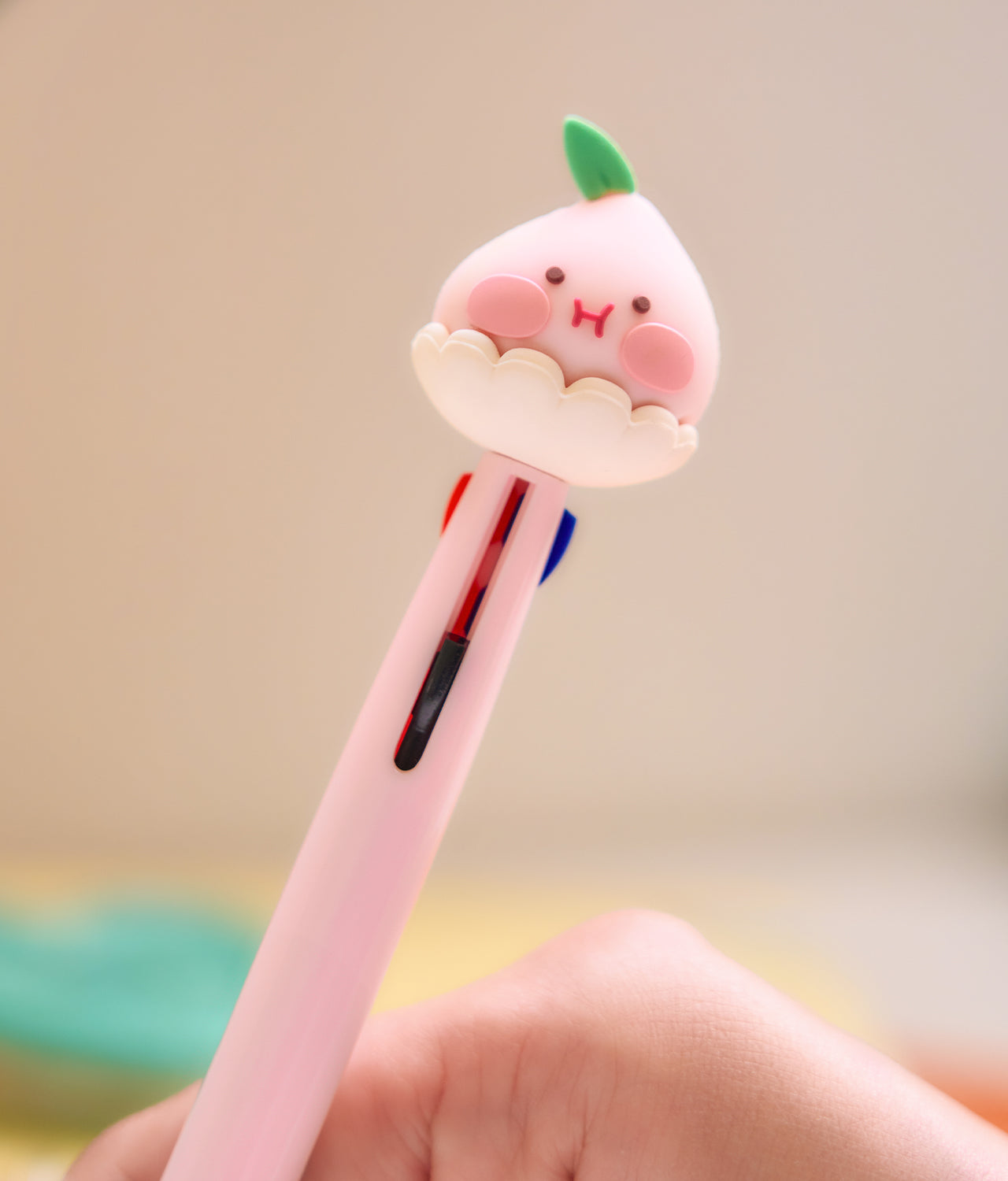 Peach Peach Figurine 3Stylo Little Apeach Pen - Authentic Kakao Friends from Korea | Koolseoul
