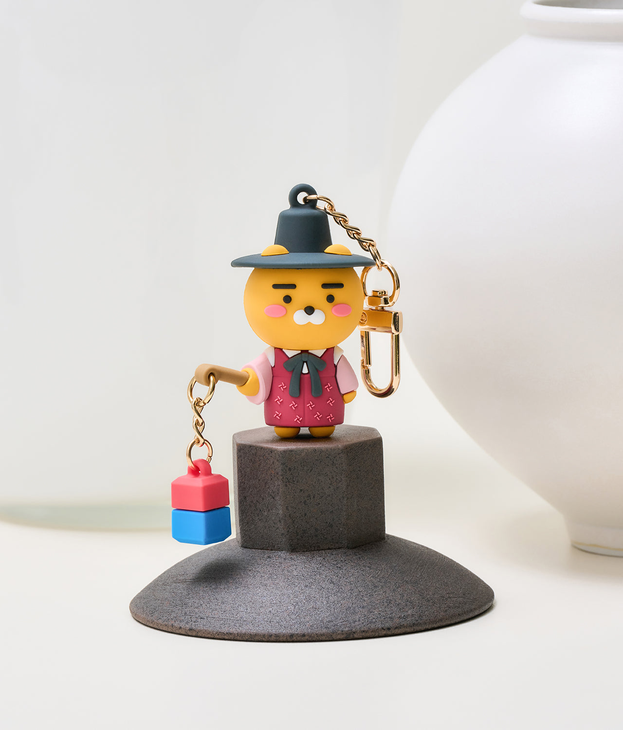 Kakao Friends Ryan Figure Keyring