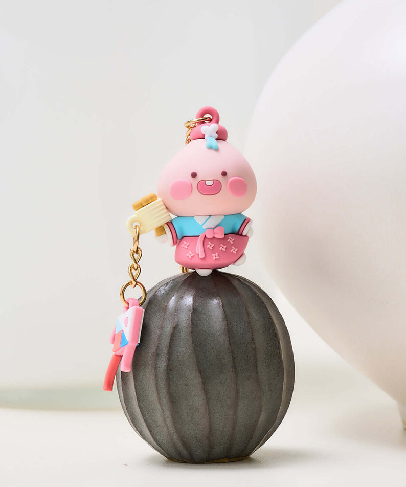 Kakao Friends Apeach Figure Keyring