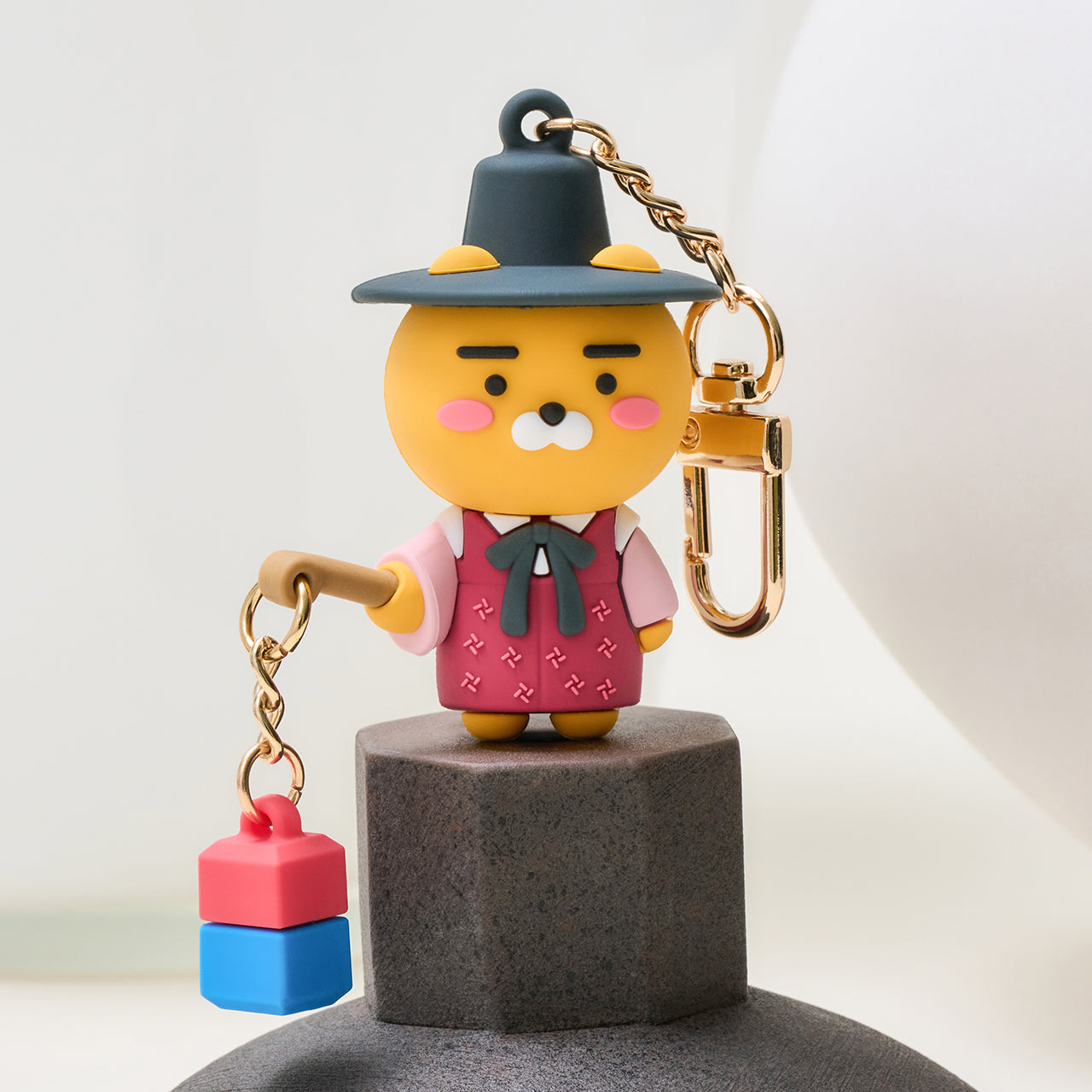 Kakao Friends Ryan Figure Keyring