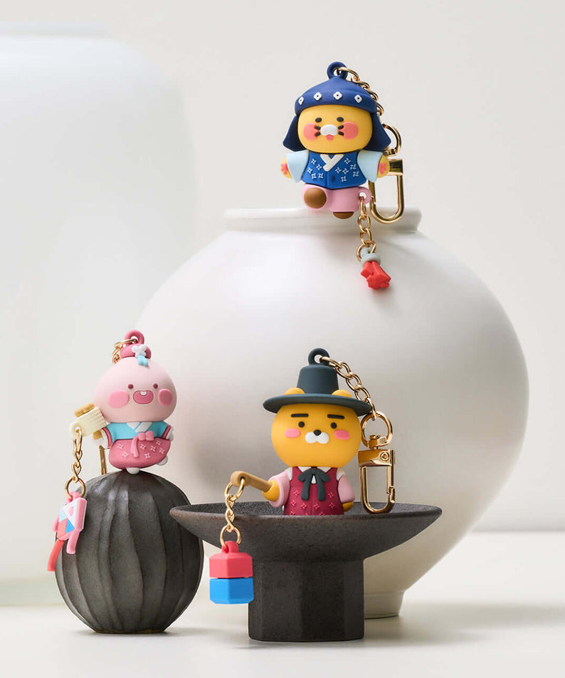 Kakao Friends Apeach Figure Keyring