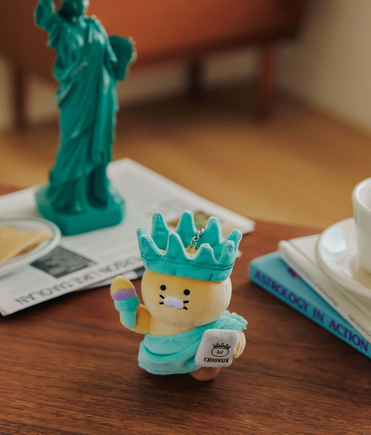 Kakao Friends Chunsik Plush Keyring