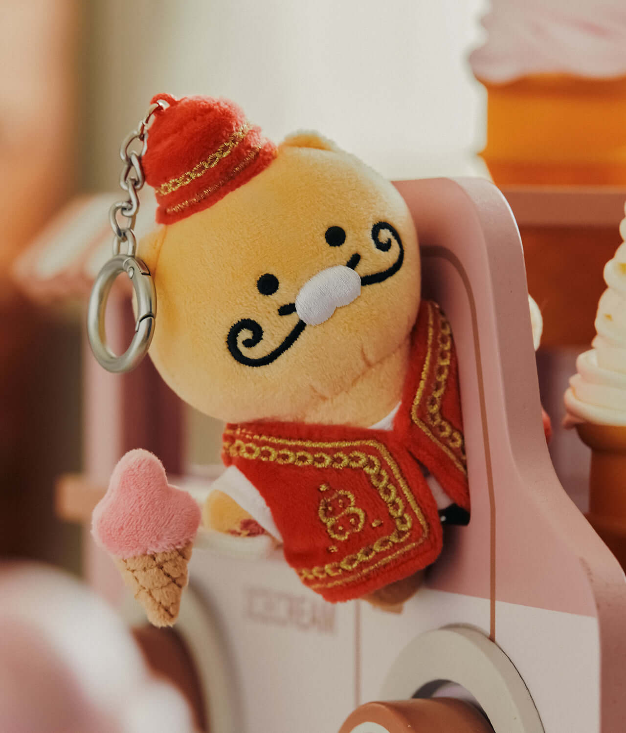 Kakao Friends Chunsik Plush Keyring